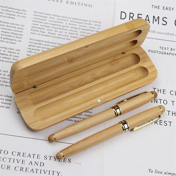 Eco Friendly Wooden Ballpoint Pen Pencil Set - Eco Friendly Wooden Ballpoint Pen Pencil Set - Image 5 of 6