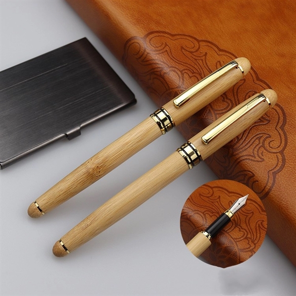 Eco Friendly Wooden Ballpoint Pen Pencil Set - Eco Friendly Wooden Ballpoint Pen Pencil Set - Image 6 of 6