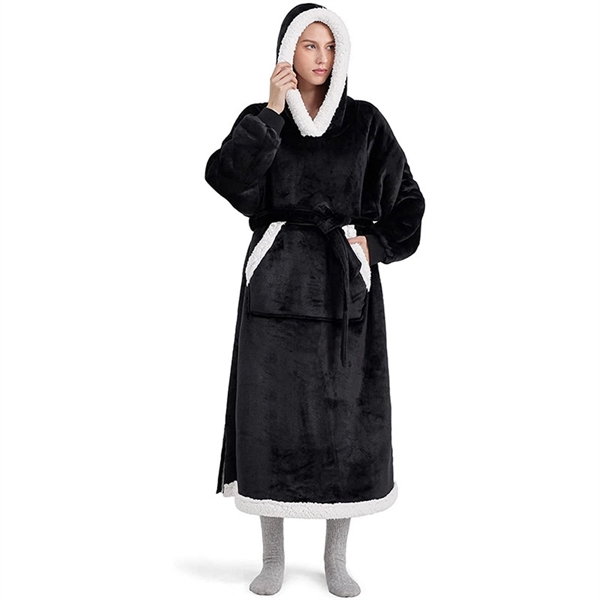 Oversized Home Wearable Blanket Hoodie Sweatshirt - Oversized Home Wearable Blanket Hoodie Sweatshirt - Image 10 of 10