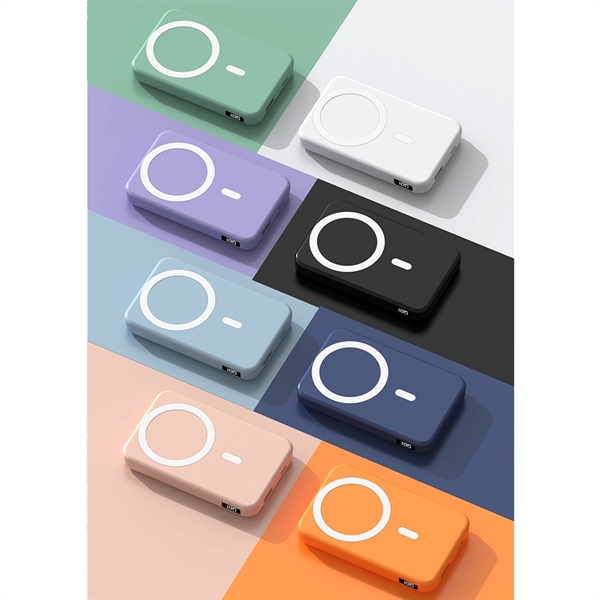 Magnetic Wireless Power Bank With Foldable Holder - Magnetic Wireless Power Bank With Foldable Holder - Image 6 of 7