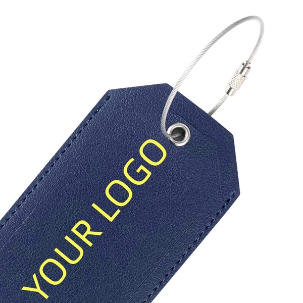 Leather Luggage Tag - Leather Luggage Tag - Image 1 of 5