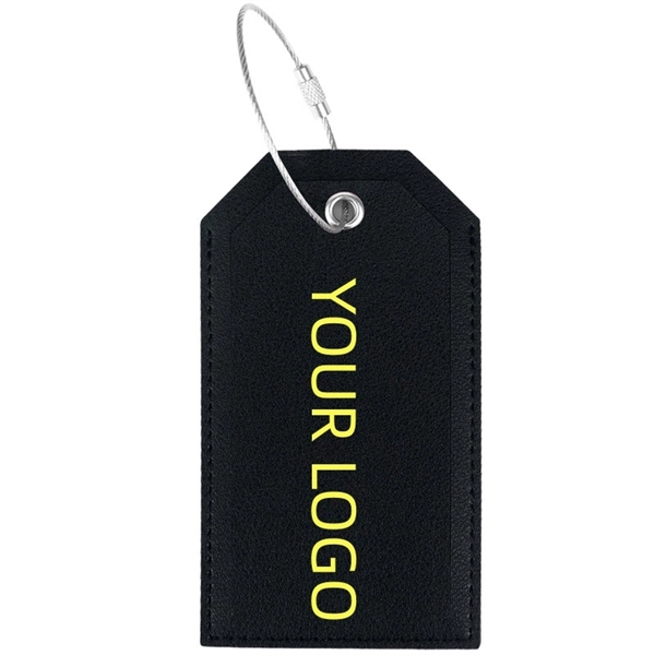 Leather Luggage Tag - Leather Luggage Tag - Image 2 of 5