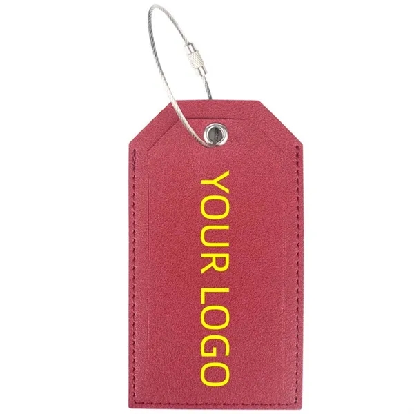 Leather Luggage Tag - Leather Luggage Tag - Image 4 of 5