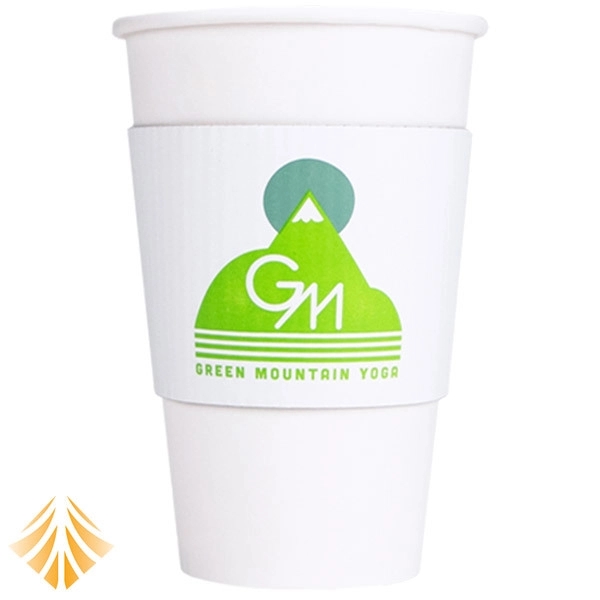 Custom Printed White Corrugated Coffee Sleeves - Custom Printed White Corrugated Coffee Sleeves - Image 0 of 0