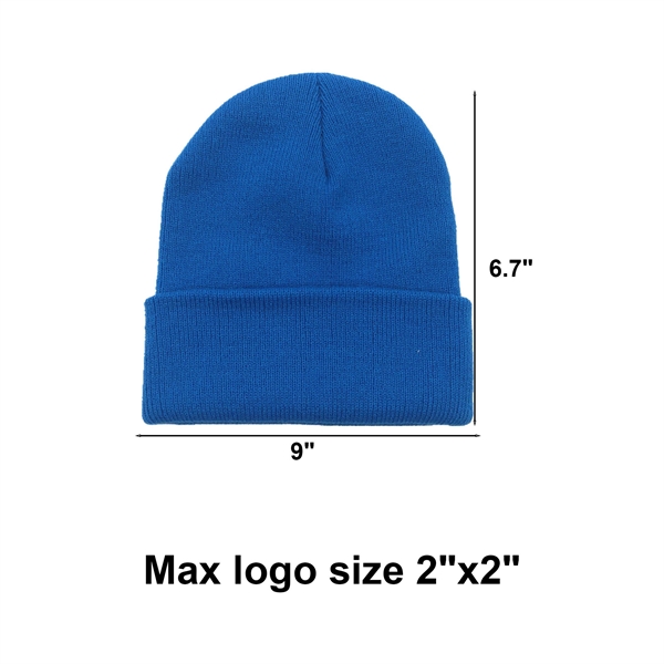 Solid Color Beanies With Knit Stripe - Solid Color Beanies With Knit Stripe - Image 1 of 1