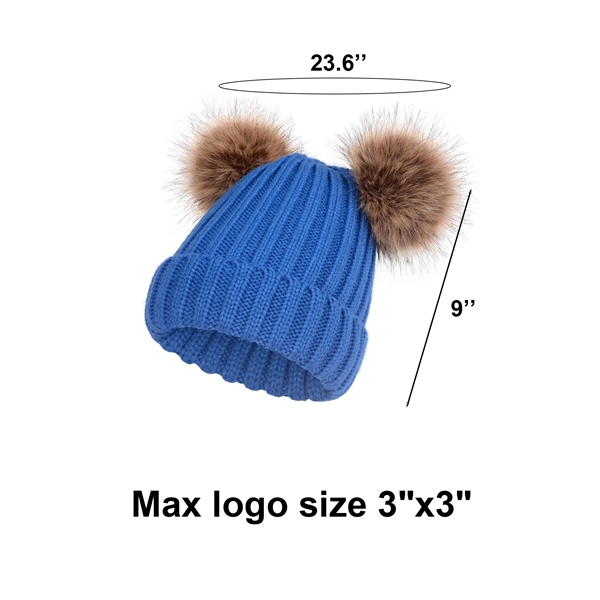 Warm Beanie Cap With Pom Pom - Warm Beanie Cap With Pom Pom - Image 1 of 13