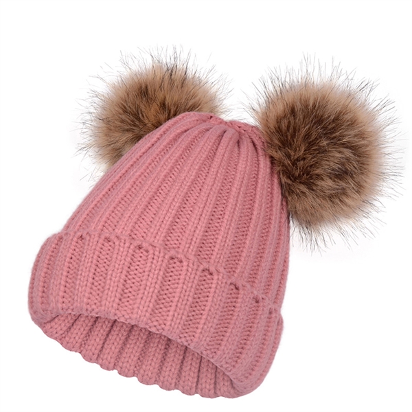 Warm Beanie Cap With Pom Pom - Warm Beanie Cap With Pom Pom - Image 6 of 13