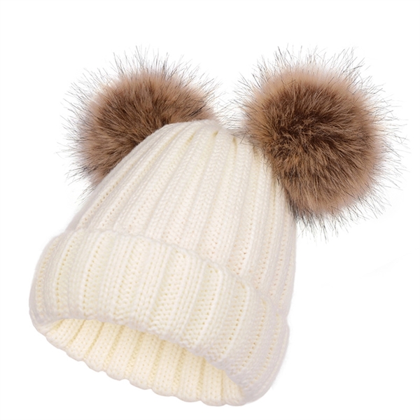 Warm Beanie Cap With Pom Pom - Warm Beanie Cap With Pom Pom - Image 9 of 13
