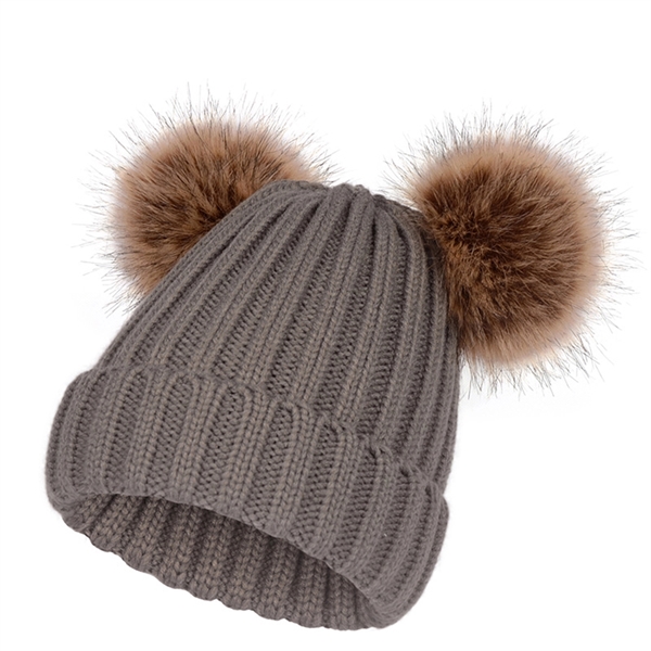 Warm Beanie Cap With Pom Pom - Warm Beanie Cap With Pom Pom - Image 13 of 13