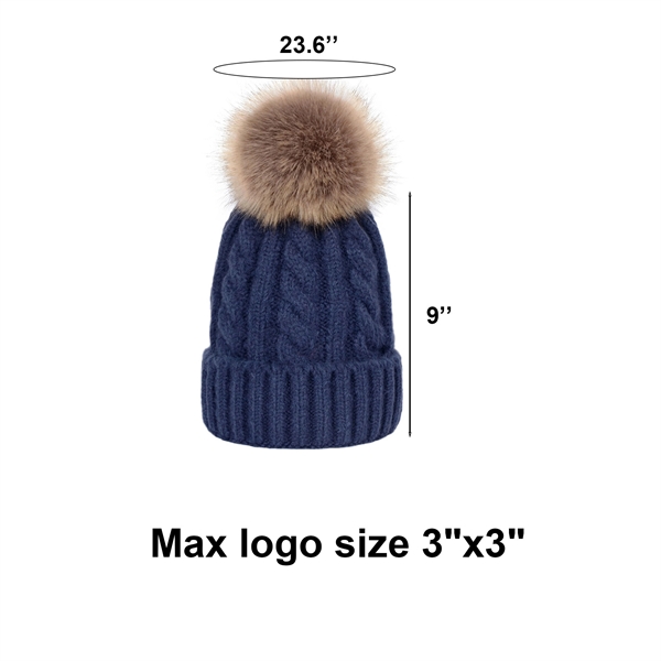 Pom Pom Skull Cap Women Beanies - Pom Pom Skull Cap Women Beanies - Image 1 of 11