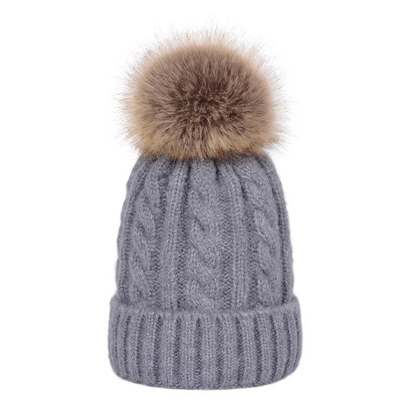 Pom Pom Skull Cap Women Beanies - Pom Pom Skull Cap Women Beanies - Image 2 of 11