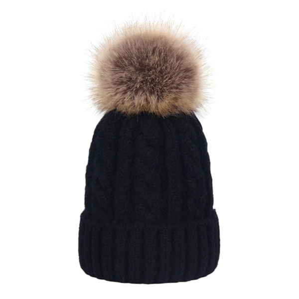 Pom Pom Skull Cap Women Beanies - Pom Pom Skull Cap Women Beanies - Image 11 of 11