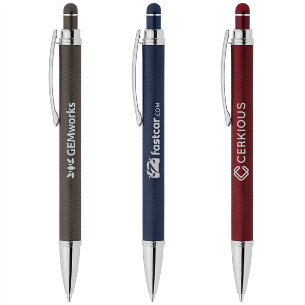Phoenix Micro Knurl Pen w/ Stylus - Phoenix Micro Knurl Pen w/ Stylus - Image 0 of 3