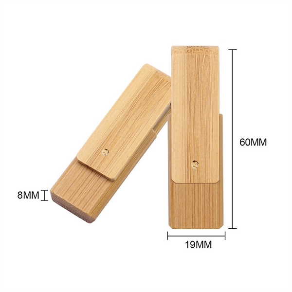 Wooden Swivel USB Drive 2.0 - Wooden Swivel USB Drive 2.0 - Image 1 of 2