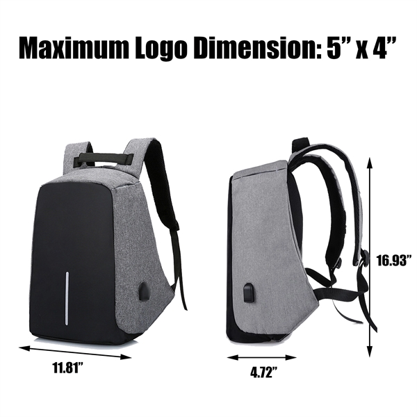 Water Resistant Large Laptop Backpack - Water Resistant Large Laptop Backpack - Image 1 of 5