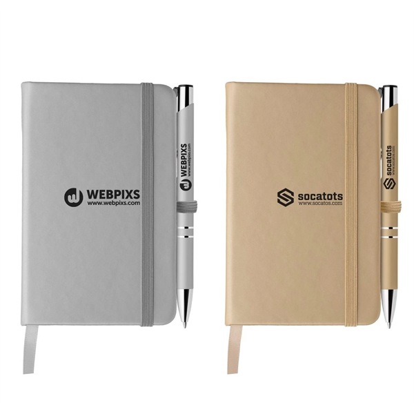 Miller Softy Metallic Notebook & Tres-Chic Pen Gift Set - Miller Softy Metallic Notebook & Tres-Chic Pen Gift Set - Image 0 of 2
