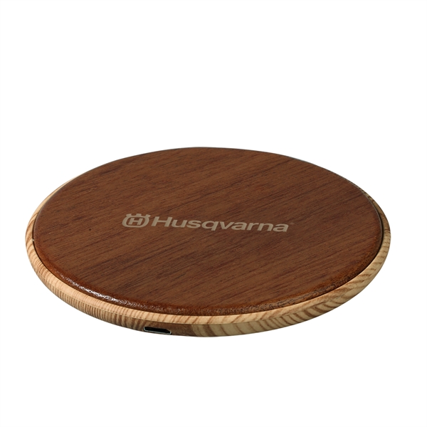 Hebron Walnut Eco-Friendly Wireless Charger - Hebron Walnut Eco-Friendly Wireless Charger - Image 2 of 8