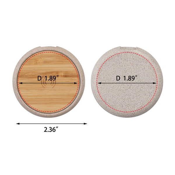 Moso Eco-Friendly Mini Wireless Charger - Moso Eco-Friendly Mini Wireless Charger - Image 6 of 6