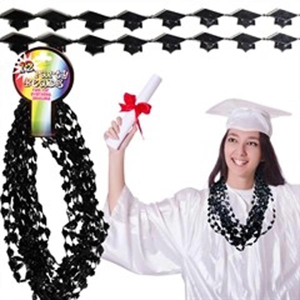 Black Graduation Cap Beads - Black Graduation Cap Beads - Image 0 of 0