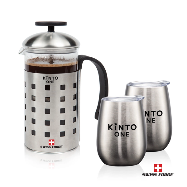 Swiss Force® Coffee Press & Vivaldi Cups - Swiss Force® Coffee Press & Vivaldi Cups - Image 0 of 6