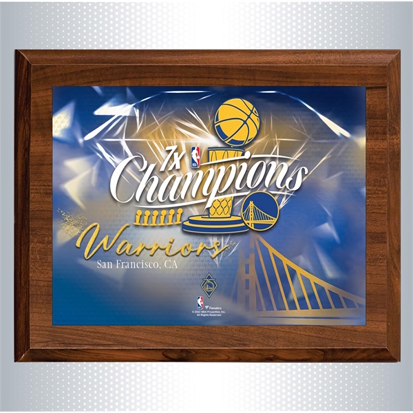 Cherry Finish Wood Plaque w/Full Color Sublimated Plate - Cherry Finish Wood Plaque w/Full Color Sublimated Plate - Image 9 of 11