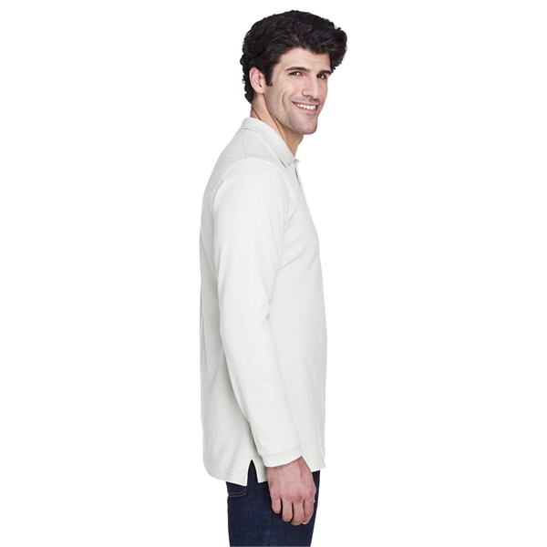 UltraClub Adult Long-Sleeve Classic Pique Polo - UltraClub Adult Long-Sleeve Classic Pique Polo - Image 19 of 42