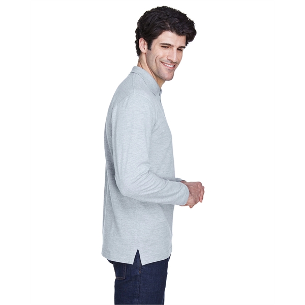 UltraClub Adult Long-Sleeve Classic Pique Polo - UltraClub Adult Long-Sleeve Classic Pique Polo - Image 21 of 42