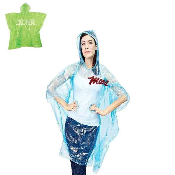 Adult Disposable Emergency Rain Ponchos - Adult Disposable Emergency Rain Ponchos - Image 1 of 1