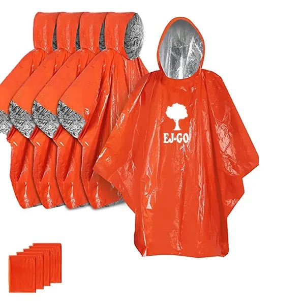 Emergency Survival Thermal Mylar Poncho - Emergency Survival Thermal Mylar Poncho - Image 1 of 1