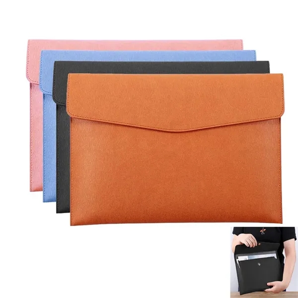 PU Leather A4 File Folder Document Holder - PU Leather A4 File Folder Document Holder - Image 1 of 1