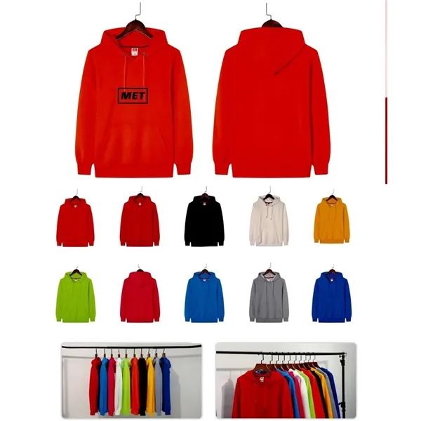 Essentials Men's Hooded Fleece Sweatshirt - Essentials Men's Hooded Fleece Sweatshirt - Image 0 of 1