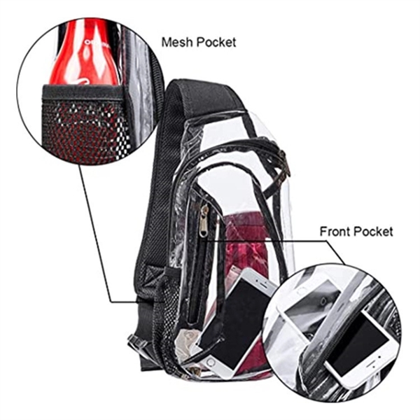Clear PVC Sling Bag - Clear PVC Sling Bag - Image 1 of 4