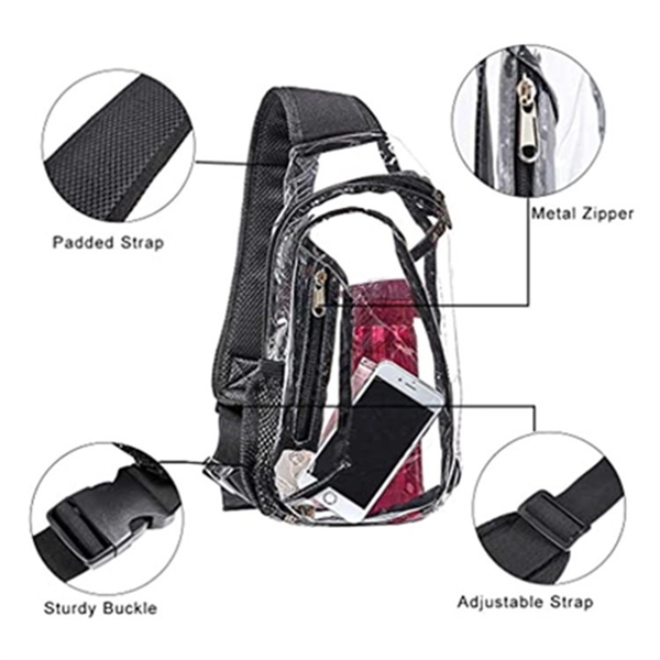 Clear PVC Sling Bag - Clear PVC Sling Bag - Image 3 of 4