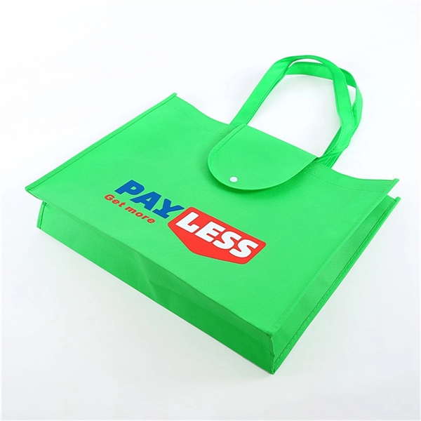 Custom Foldaway Non Woven Grocery Tote Bag - Custom Foldaway Non Woven Grocery Tote Bag - Image 3 of 3