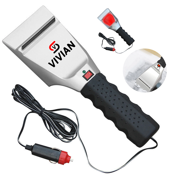Auto Heated Ice Scraper W/ Flash Light - Auto Heated Ice Scraper W/ Flash Light - Image 0 of 1