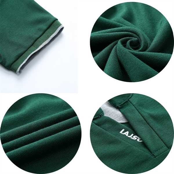 Men'S Half Collar Polo Short Shirt - Men'S Half Collar Polo Short Shirt - Image 1 of 3