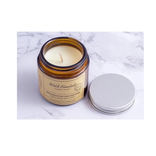 7 Oz Scented Candle With Glass & Lid - 7 Oz Scented Candle With Glass & Lid - Image 2 of 2