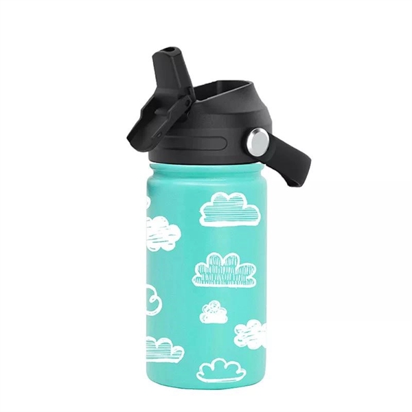 New Kids Water Bottle With Straw Lid - New Kids Water Bottle With Straw Lid - Image 1 of 3