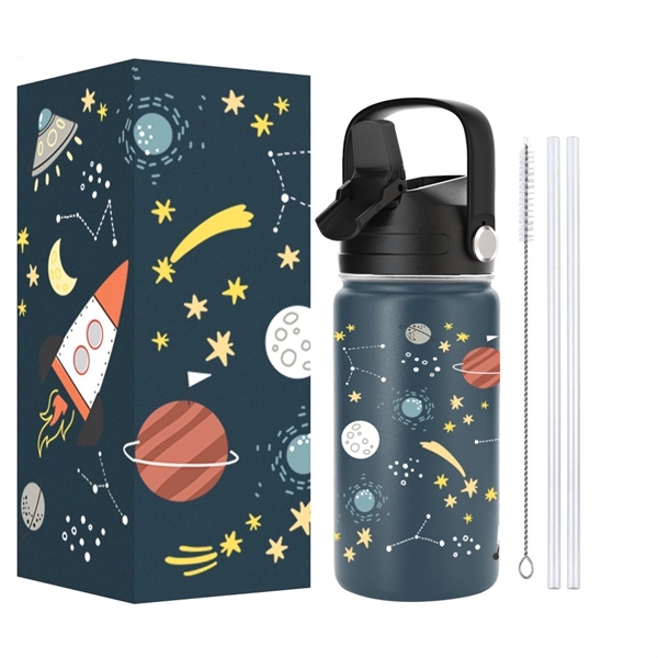 New Kids Water Bottle With Straw Lid - New Kids Water Bottle With Straw Lid - Image 3 of 3