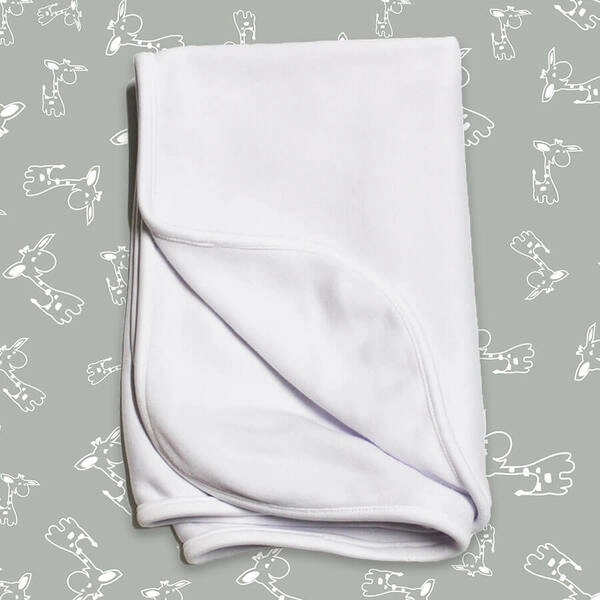 Baby Fleece Receiving Blanket White- Laughing Giraffe® - Baby Fleece Receiving Blanket White- Laughing Giraffe® - Image 0 of 0