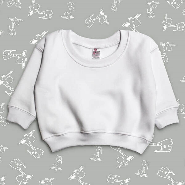 Baby Sweatshirt Fleece White-Laughing Giraffe® - Baby Sweatshirt Fleece White-Laughing Giraffe® - Image 0 of 0