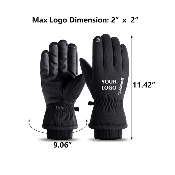 Waterproof Winter Snow Ski Gloves - Waterproof Winter Snow Ski Gloves - Image 1 of 7