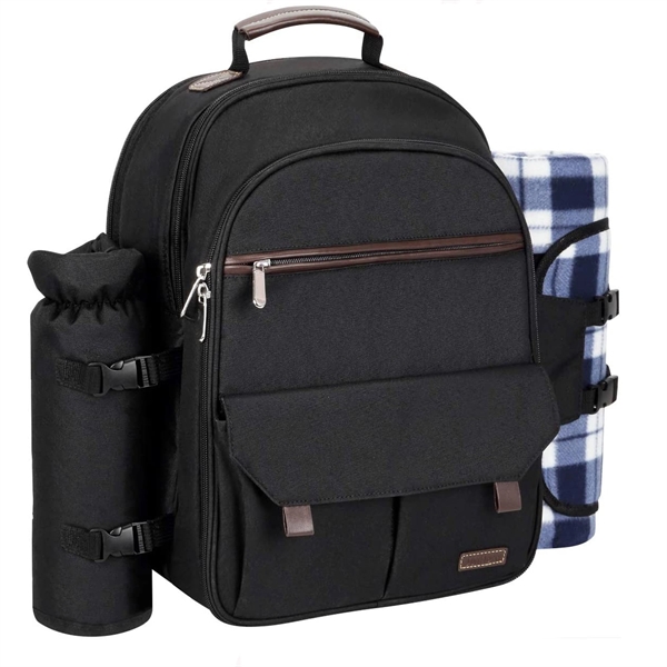 4-Person Picnic Basket Set With Blanket - 4-Person Picnic Basket Set With Blanket - Image 0 of 4