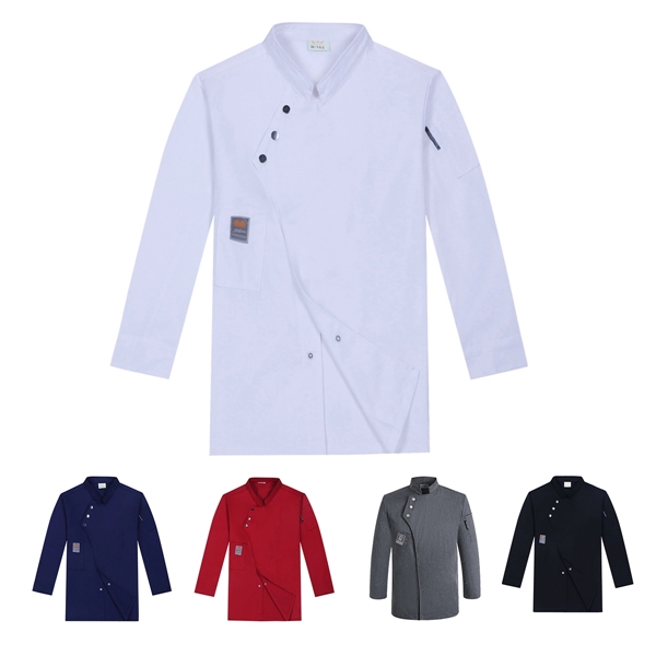 Unisex Modern Short Sleeve Vented Chef Coat - Unisex Modern Short Sleeve Vented Chef Coat - Image 1 of 1