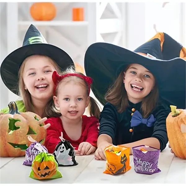 Halloween Plastic Candy Bags - Halloween Plastic Candy Bags - Image 1 of 1