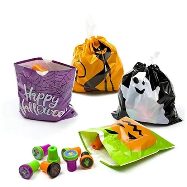 Halloween Plastic Candy Bags - Halloween Plastic Candy Bags - Image 0 of 1
