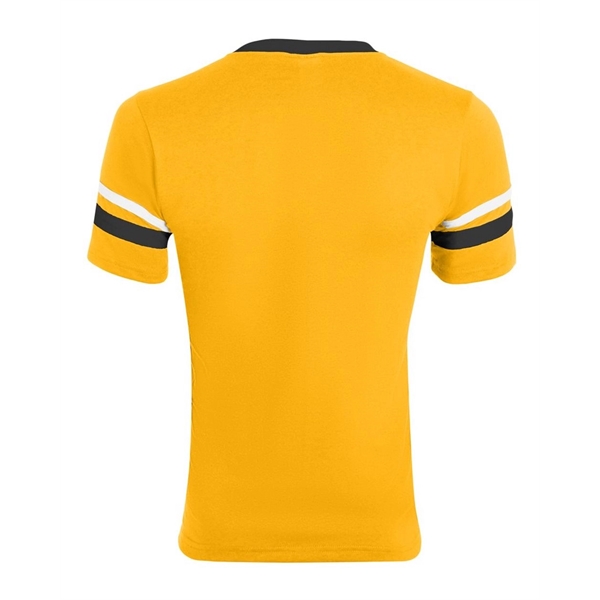 Augusta Sportswear Youth V-Neck Jersey with Striped Sleeves - Augusta Sportswear Youth V-Neck Jersey with Striped Sleeves - Image 34 of 73