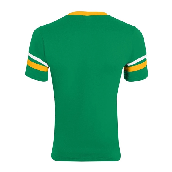 Augusta Sportswear Youth V-Neck Jersey with Striped Sleeves - Augusta Sportswear Youth V-Neck Jersey with Striped Sleeves - Image 39 of 73