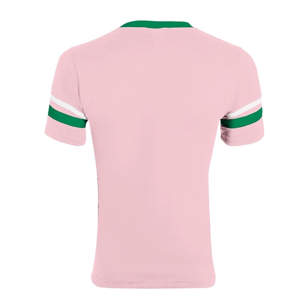 Augusta Sportswear Youth V-Neck Jersey with Striped Sleeves - Augusta Sportswear Youth V-Neck Jersey with Striped Sleeves - Image 46 of 73