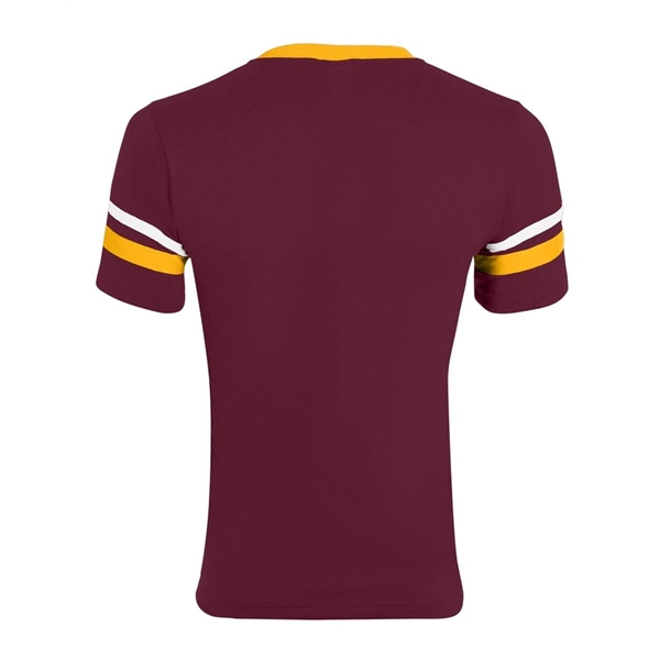 Augusta Sportswear Youth V-Neck Jersey with Striped Sleeves - Augusta Sportswear Youth V-Neck Jersey with Striped Sleeves - Image 48 of 73